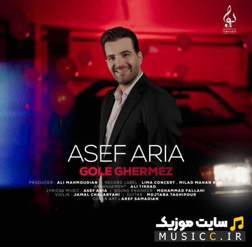 دانلود آهنگ گل قرمز از آصف آریا (اصلی + متن ترانه)